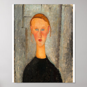 Amedeo Modigliani - Girl With Blue Eyes Poster