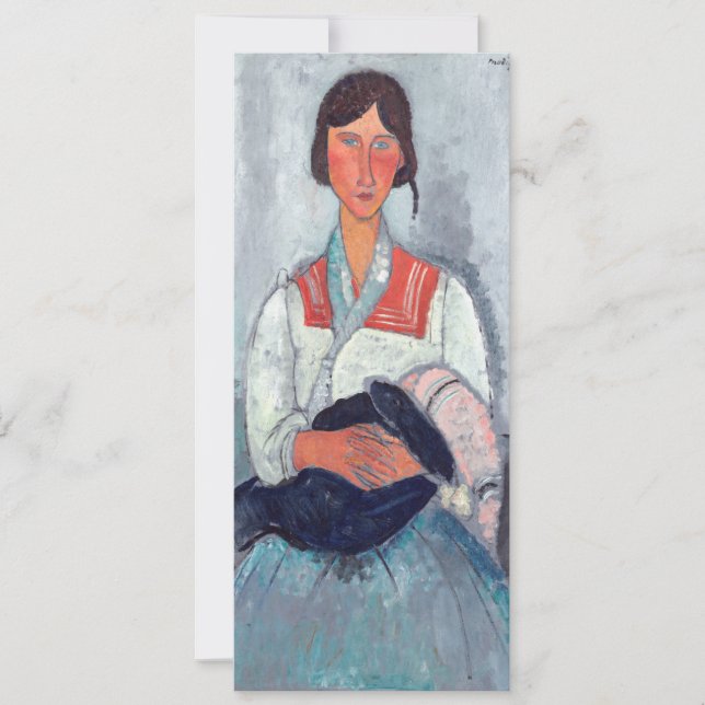 Amedeo Modigliani - Gypsy Woman with Baby Invitation (Front)