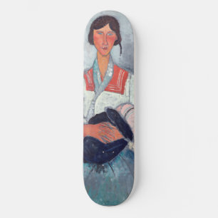 Amedeo Modigliani - Gypsy Woman with Baby Skateboard