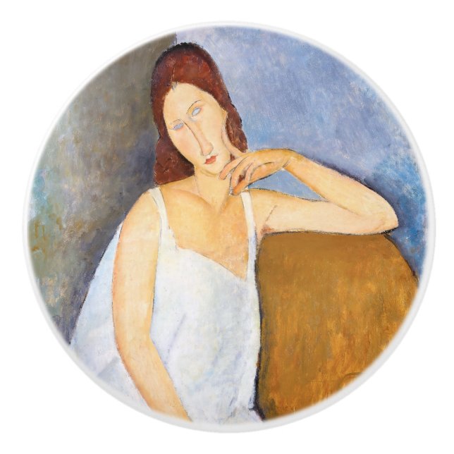 Amedeo Modigliani - Jeanne Hebuterne Ceramic Knob (Front)