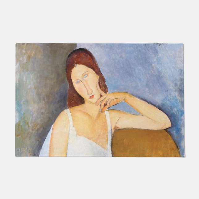 Amedeo Modigliani - Jeanne Hebuterne Doormat (Front)