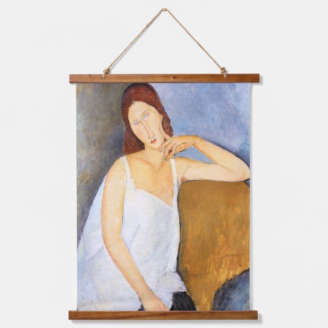Amedeo Modigliani - Jeanne Hebuterne Hanging Tapestry (Front)