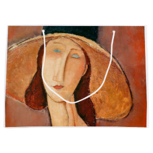 Amedeo Modigliani - Jeanne Hebuterne in Large Hat Gift Bag