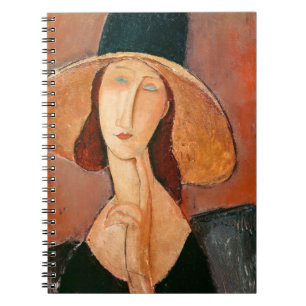 Amedeo Modigliani - Jeanne Hebuterne in Large Hat Notebook