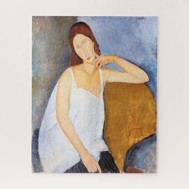 Amedeo Modigliani - Jeanne Hebuterne Jigsaw Puzzle (Vertical)