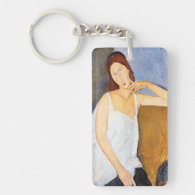 Amedeo Modigliani - Jeanne Hebuterne Keychain (Front)
