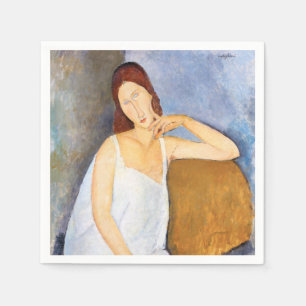 Amedeo Modigliani - Jeanne Hebuterne Napkin
