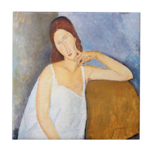 Amedeo Modigliani - Jeanne Hebuterne Tile
