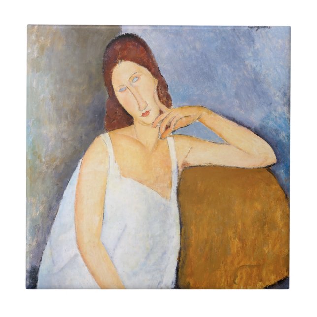 Amedeo Modigliani - Jeanne Hebuterne Tile (Front)