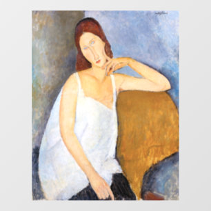 Amedeo Modigliani - Jeanne Hebuterne Window Cling