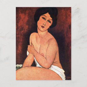 Amedeo Modigliani Large Seated Woman Postcard