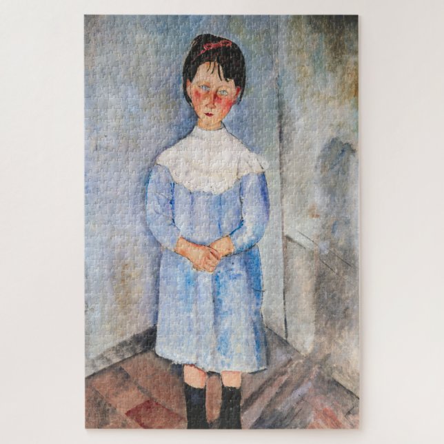 Amedeo Modigliani - Little Girl in Blue Jigsaw Puzzle (Vertical)