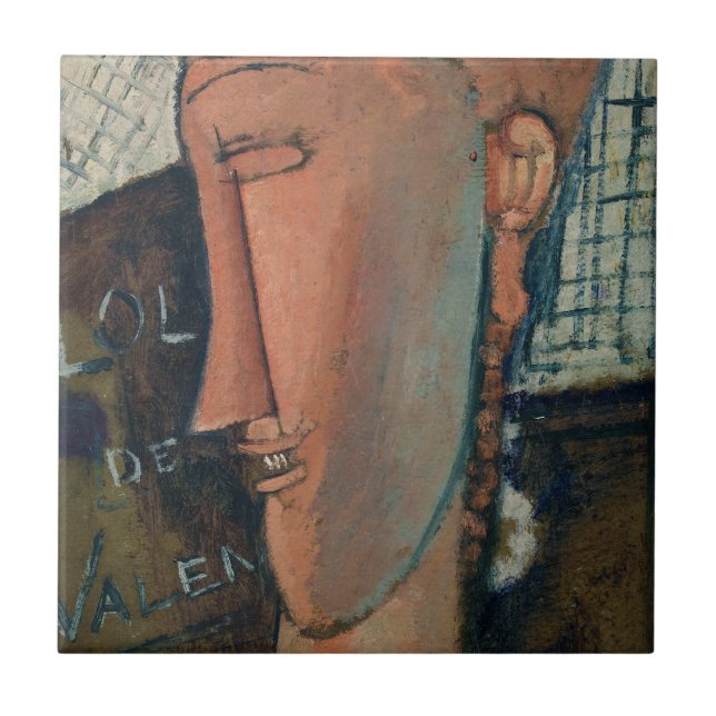 Amedeo Modigliani - Lola de Valence Tile (Front)