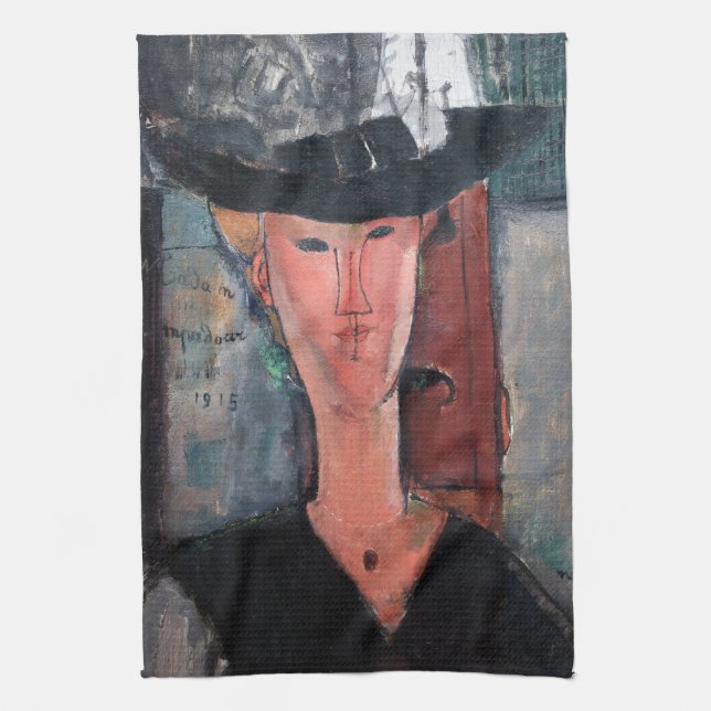 Amedeo Modigliani - Madame Pompadour Kitchen Towel (Vertical)