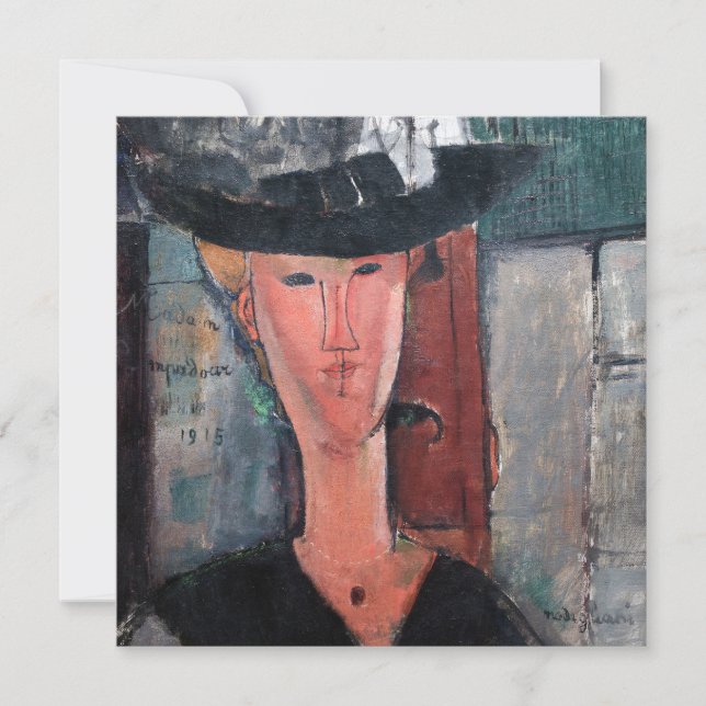 Amedeo Modigliani - Madame Pompadour Thank You Card (Front)