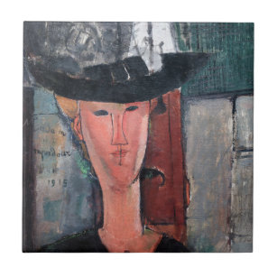 Amedeo Modigliani - Madame Pompadour Tile