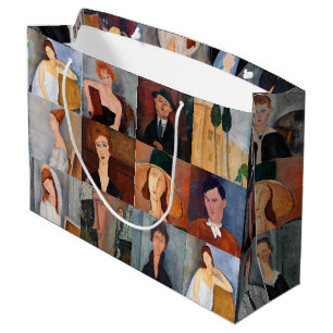 Amedeo Modigliani - Masterpieces Collage Large Gift Bag