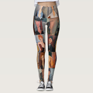 Amedeo Modigliani - Masterpieces Collage Leggings