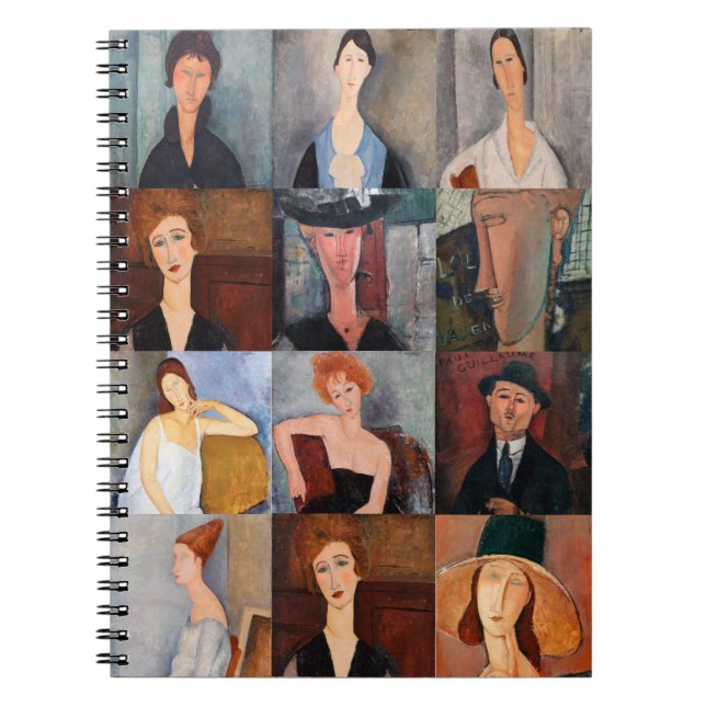 Amedeo Modigliani - Masterpieces Collage Notebook (Front)