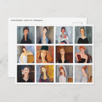 Amedeo Modigliani - Masterpieces Collage