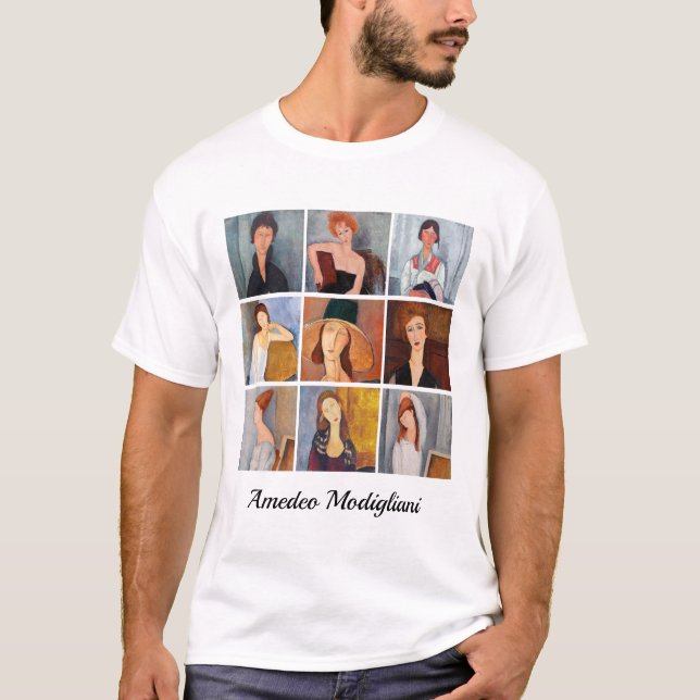Amedeo Modigliani - Masterpieces Collage T-Shirt (Front)
