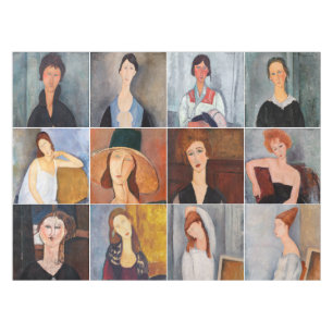 Amedeo Modigliani - Masterpieces Collage Tablecloth