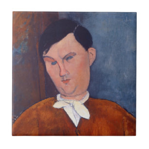 Amedeo Modigliani - Monsieur Deleu Tile