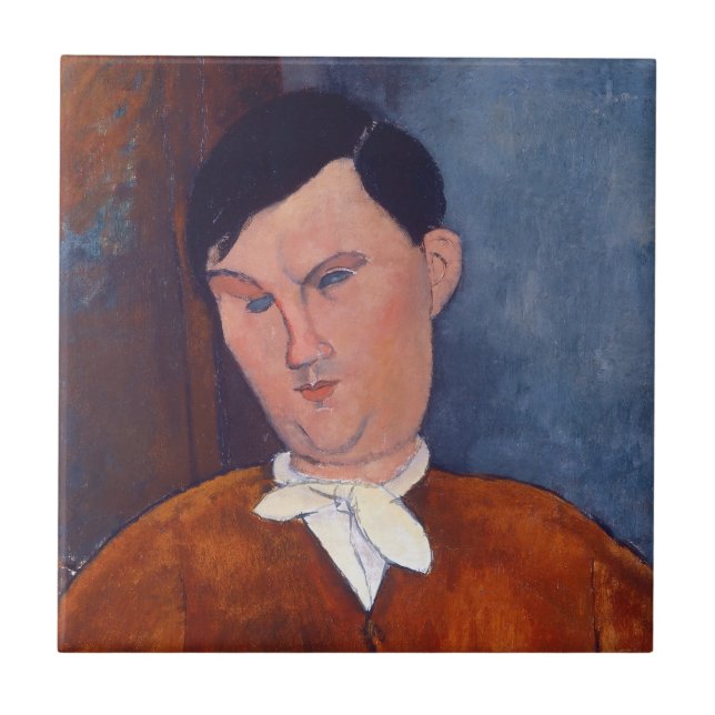 Amedeo Modigliani - Monsieur Deleu Tile (Front)
