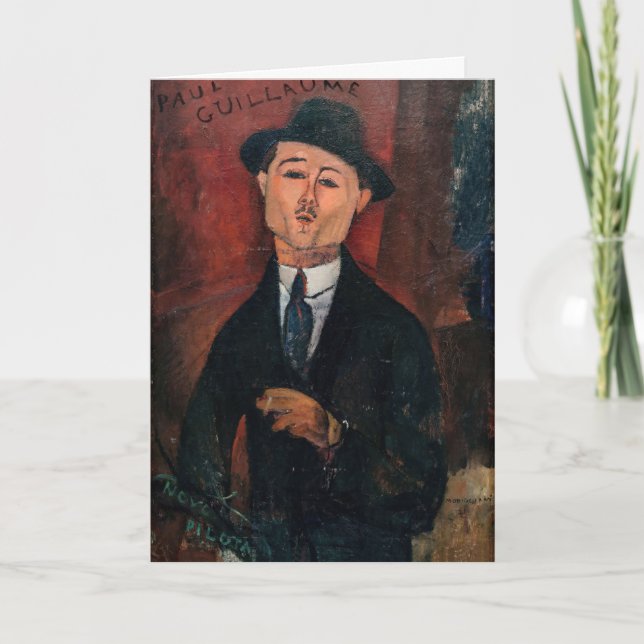 Amedeo Modigliani - Paul Guillaume, Novo Pilota Card (Front)