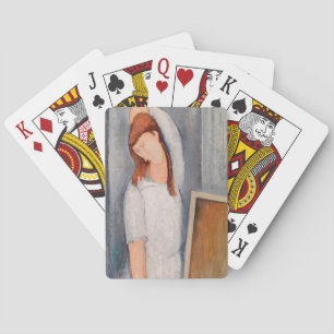 Amedeo Modigliani - Portrait Jeanne Hebuterne #1 Playing Cards