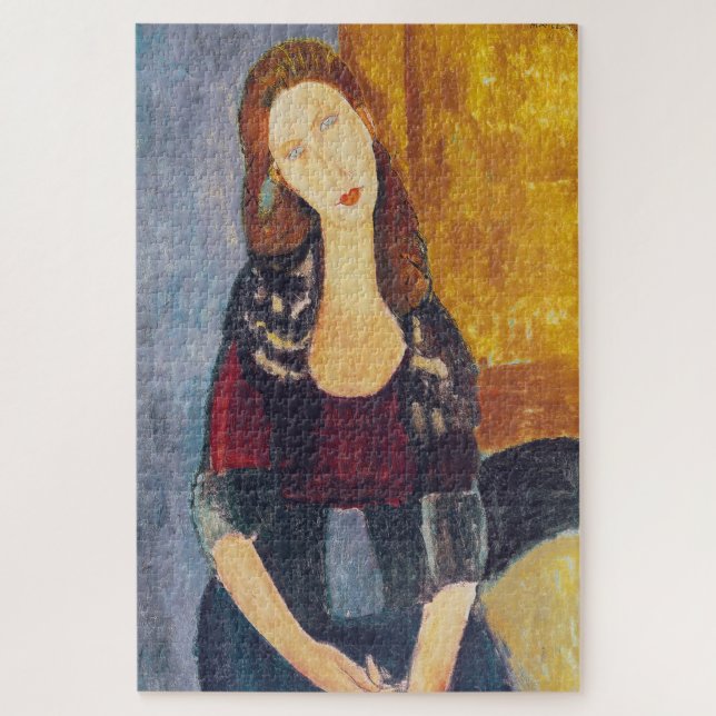 Amedeo Modigliani - Portrait Jeanne Hebuterne #2 Jigsaw Puzzle (Vertical)