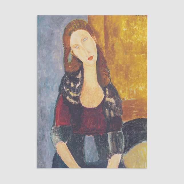 Amedeo Modigliani - Portrait Jeanne Hebuterne #2 Tissue Paper (Creator Uploaded)