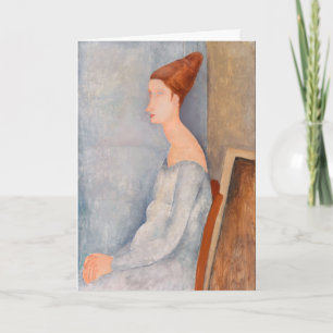 Amedeo Modigliani - Portrait Jeanne Hebuterne #3 Card