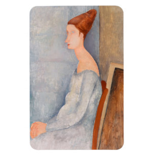 Amedeo Modigliani - Portrait Jeanne Hebuterne #3 Magnet