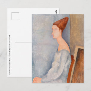 Amedeo Modigliani - Portrait Jeanne Hebuterne #3 Postcard