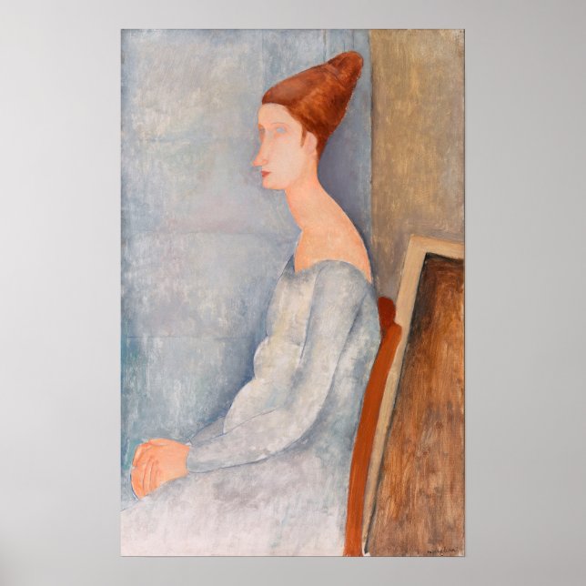 Amedeo Modigliani - Portrait Jeanne Hebuterne #3 Poster (Front)