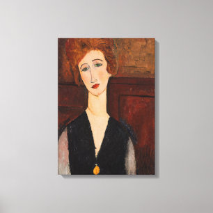 Amedeo Modigliani - Portrait of a Woman Canvas Print