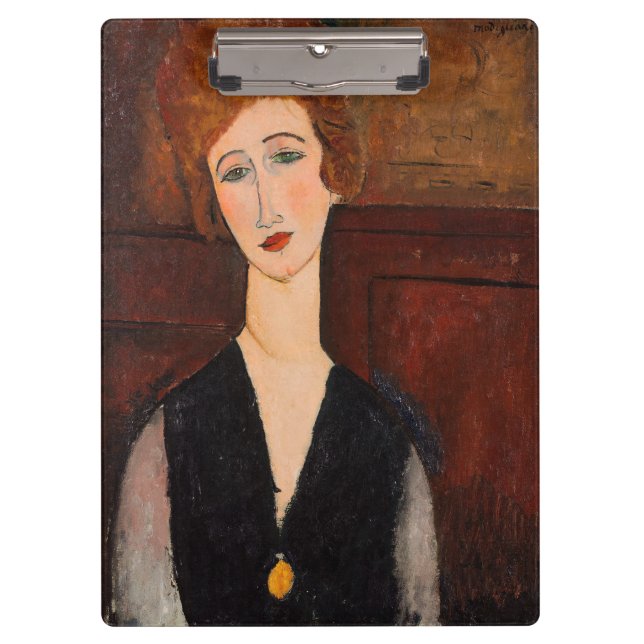 Amedeo Modigliani - Portrait of a Woman Clipboard (Front)