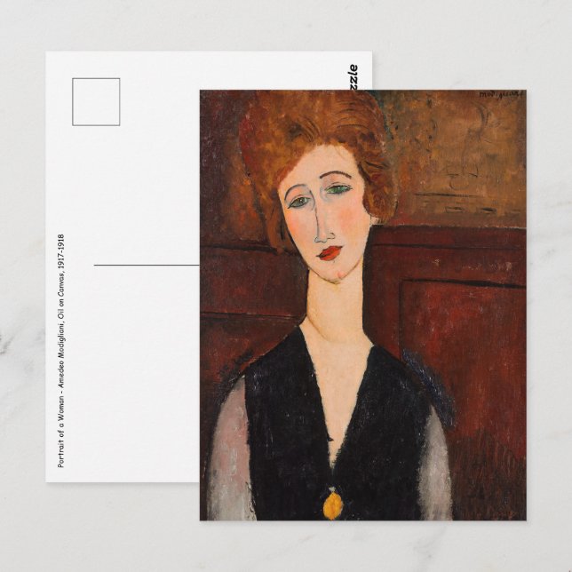 Amedeo Modigliani - Portrait of a Woman Postcard (Front/Back)