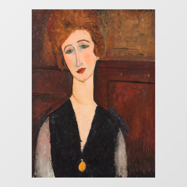Amedeo Modigliani - Portrait of a Woman Window Cling (Sheet)