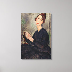 Amedeo Modigliani - Portrait of Dedie Hayden Canvas Print