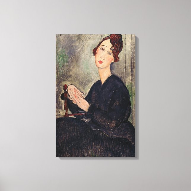 Amedeo Modigliani - Portrait of Dedie Hayden Canvas Print (Front)