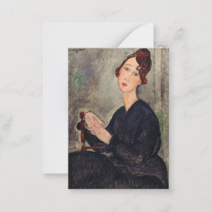 Amedeo Modigliani - Portrait of Dedie Hayden Card