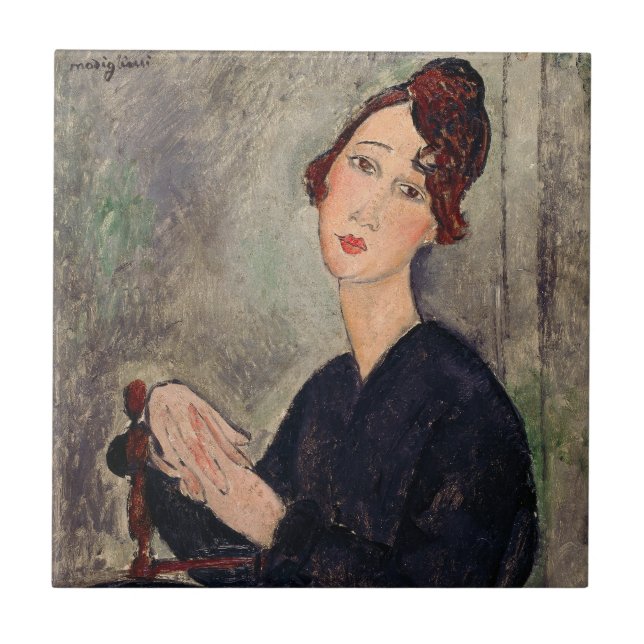 Amedeo Modigliani - Portrait of Dedie Hayden Tile (Front)