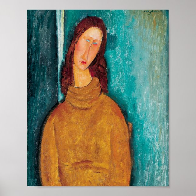 Amedeo Modigliani: Portrait of Jeanne Hebuterne Poster (Front)