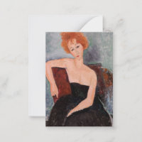 Amedeo Modigliani - Redheaded Girl Evening Dress
