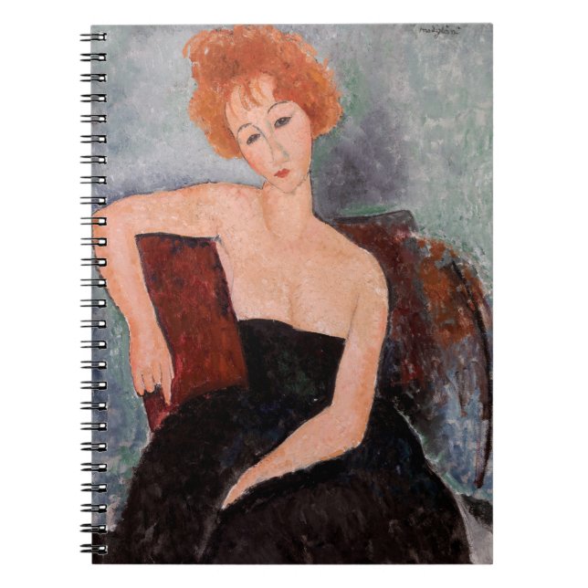 Amedeo Modigliani - Redheaded Girl Evening Dress Notebook (Front)