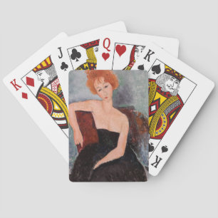 Amedeo Modigliani - Redheaded Girl Evening Dress Playing Cards