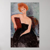 Amedeo Modigliani - Redheaded Girl Evening Dress