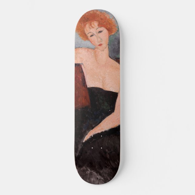 Amedeo Modigliani - Redheaded Girl Evening Dress Skateboard (Front)